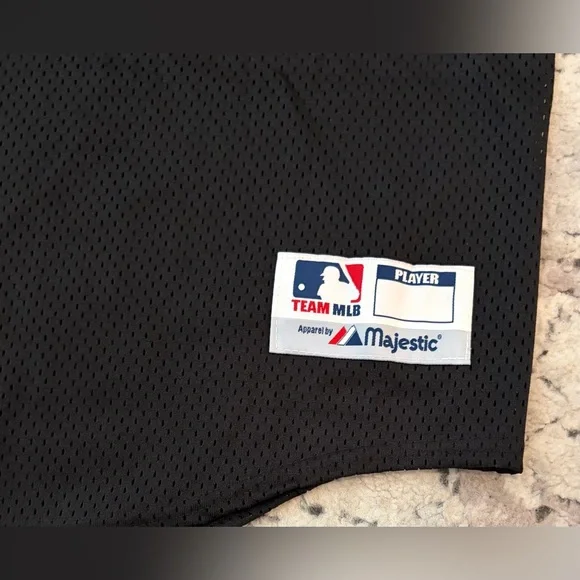 Majestic Authentic NY New York Yankees Black Sleeveless Jersey Men’s Sz: 3XL - Picture 3 of 4